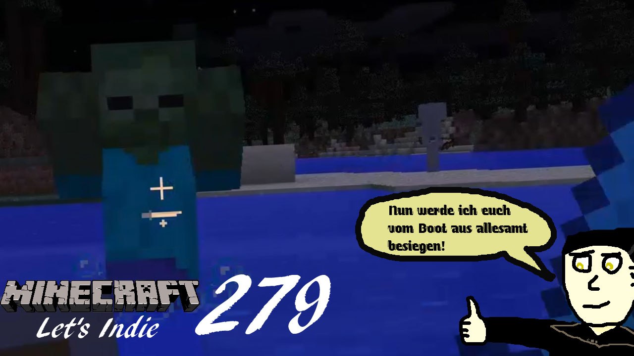 Minecraft Let's Indie 279: Schlacht auf dem Wasser