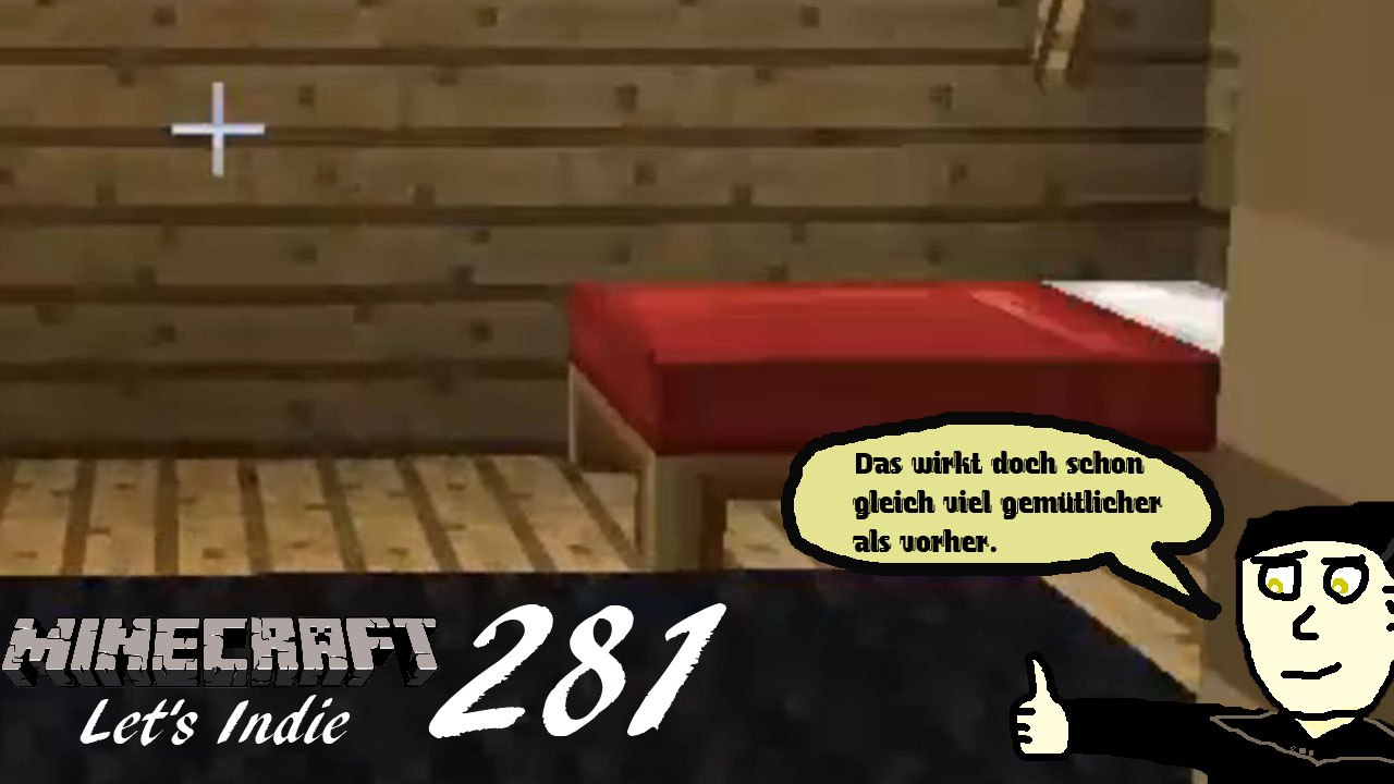 Minecraft Let's Indie 281: Ausbau des Schlafzimmers