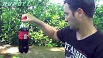 How To Make Coca Cola Fountain - Rupoti Home Experiments  Coca Cola & Mentos