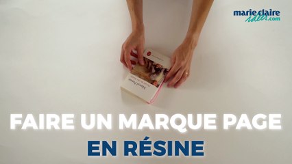 Faire un marque-page avec de la résine et des fleurs