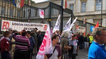Pouvoir d'achat en baisse: 200 retraités manifestent à Bourg-en-Bresse