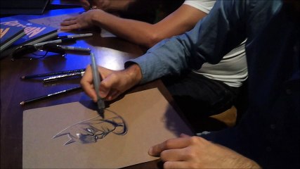 Batman oscurità e luce - Gli artisti a lavoro e qualche opera in visione