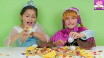 Disney Frozen Videos Elsa & Anna GIANT TOY SURPRISE CUPCAKE Kinder Eggs Spiderman Disney Princess