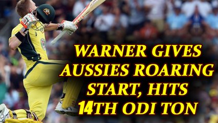 India vs Australia 4th Odi : David Warner hits 1st ODI ton in India | Oneindia News