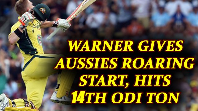 India vs Australia 4th Odi : David Warner hits 1st ODI ton in India | Oneindia News