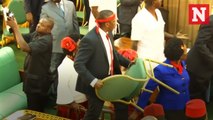 Mass brawl breaks out in Ugandan parliament