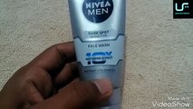nivea men dark spot reduction face wash | with 10× whitening effect | for men review hindi