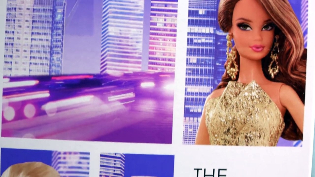 Barbie Collectors City Shine Silver Dress Doll Mattel Black Label Unboxing Toy Review