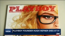 i24NEWS DESK | Playboy founder Hugh Hefner dies at 91 | Thursday, September 28th 2017