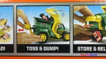 UNBOXING MATCHBOX DUMPIN LOADER TRUCK WITH DISNEY CARS, HOT WHEELS AND MATCHBOX ON A MISSION