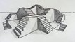 How to Draw Stairs: Step by Step in 2-Point Perspective