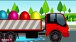 Trucks for Kids - Learn Colors & Learn Fruits Names for Children - Excavator Surprise Eggs Cartoon