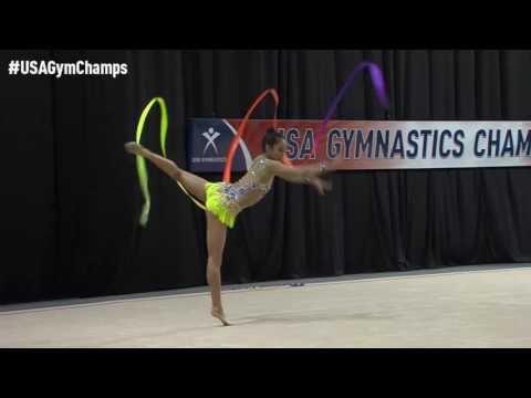 Laura Zeng - Ribbon - 2016 USA Gymnastics Championships - Finals