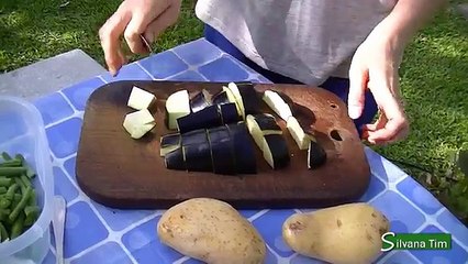 VERDURAS asadas a la Parrilla en papel aluminio. Receta vegetariana