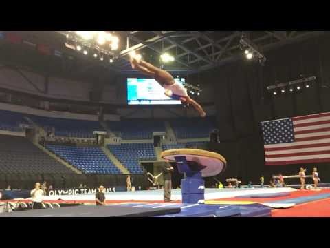 Simone Biles - Vault 2 - 2016 P&G Gymnastics Championships - Podium Training