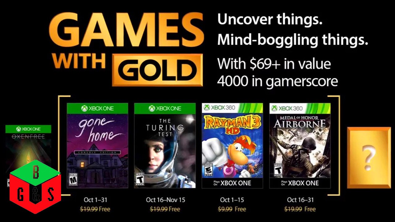 Xbox - October 2017 Games with Gold
