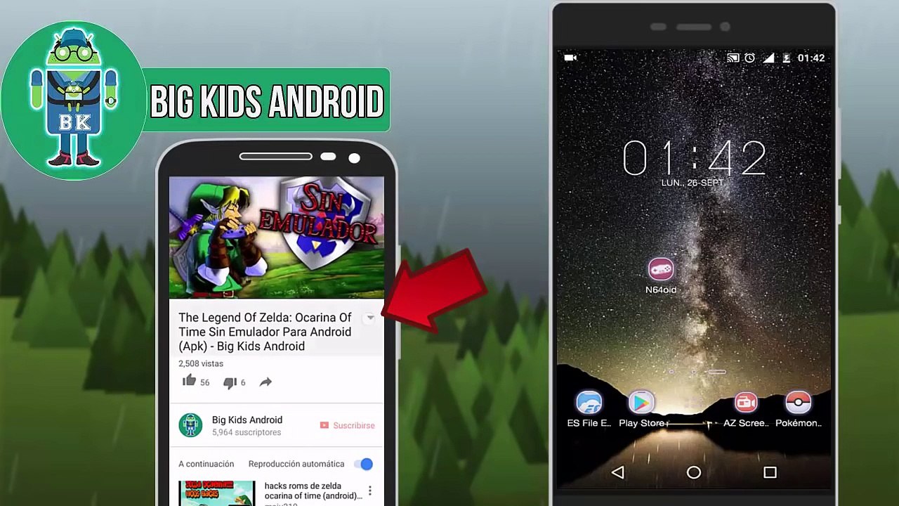 The Legend Of Zelda Ocarina Of Time En Español Para Android (N64Oid) - Big Kids Android