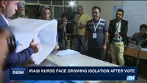 i24NEWS DESK | Iraqi Kurds growing isolation after vote | Thursday, September 28th 2017