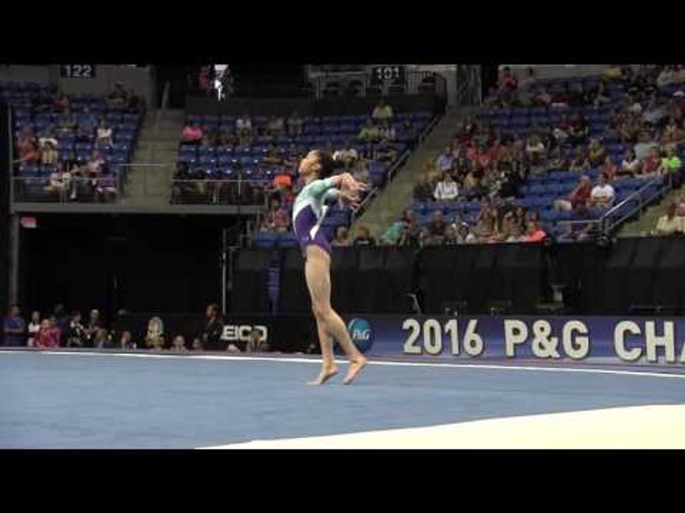 Gabby Perea - Floor Exercise - 2016 P&G Gymnastics Championships – Jr. Women Day 1