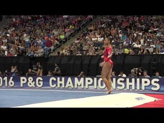 Margzetta Frazier - Floor Exercise - 2016 P&G Gymnastics Championships – Sr. Women Day 1