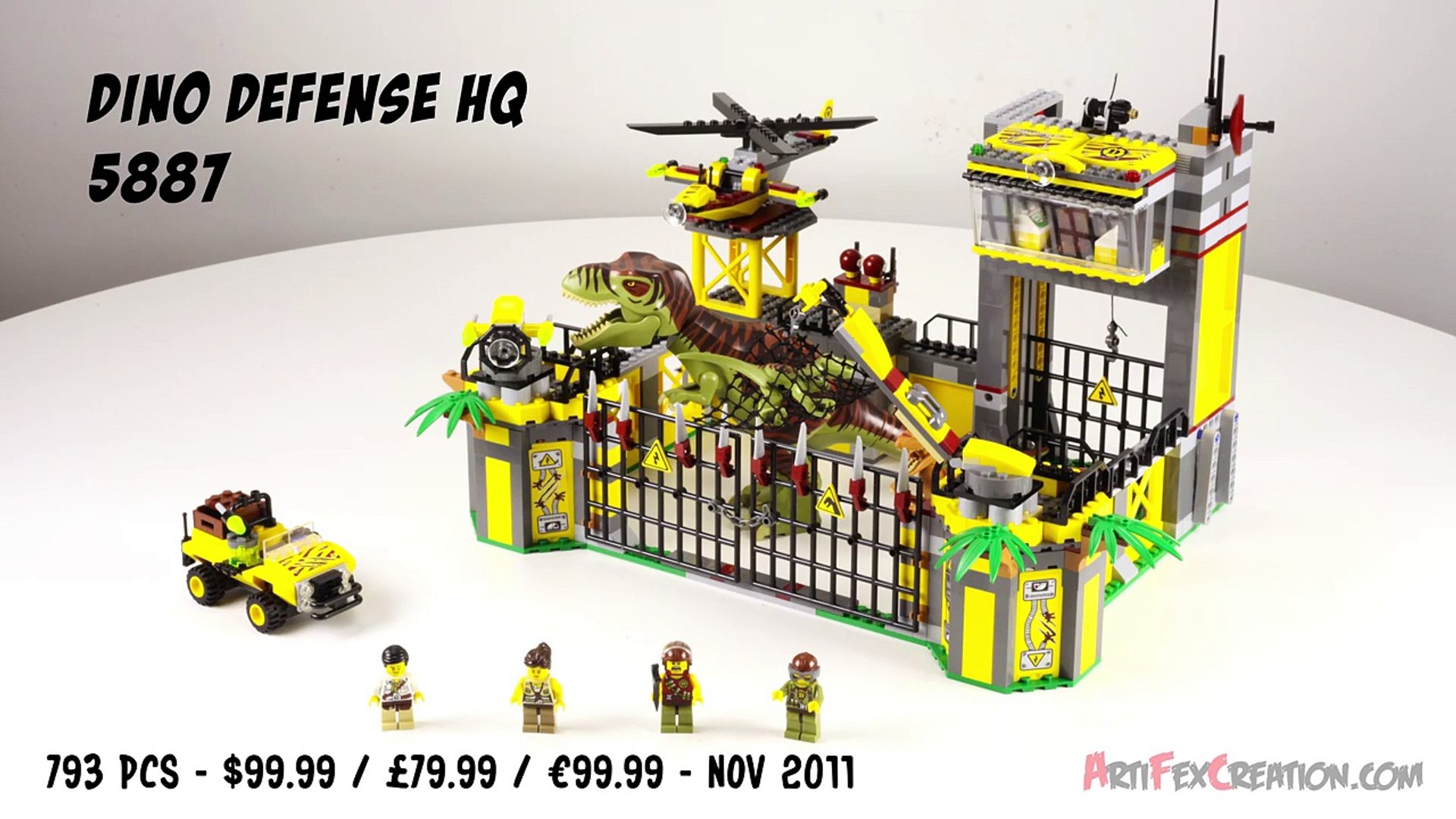 lego 5887 dino defense hq