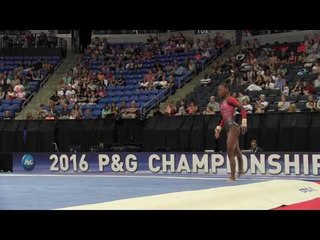Trinity Thomas - Floor Exercise - 2016 P&G Gymnastics Championships – Jr. Women Day 2