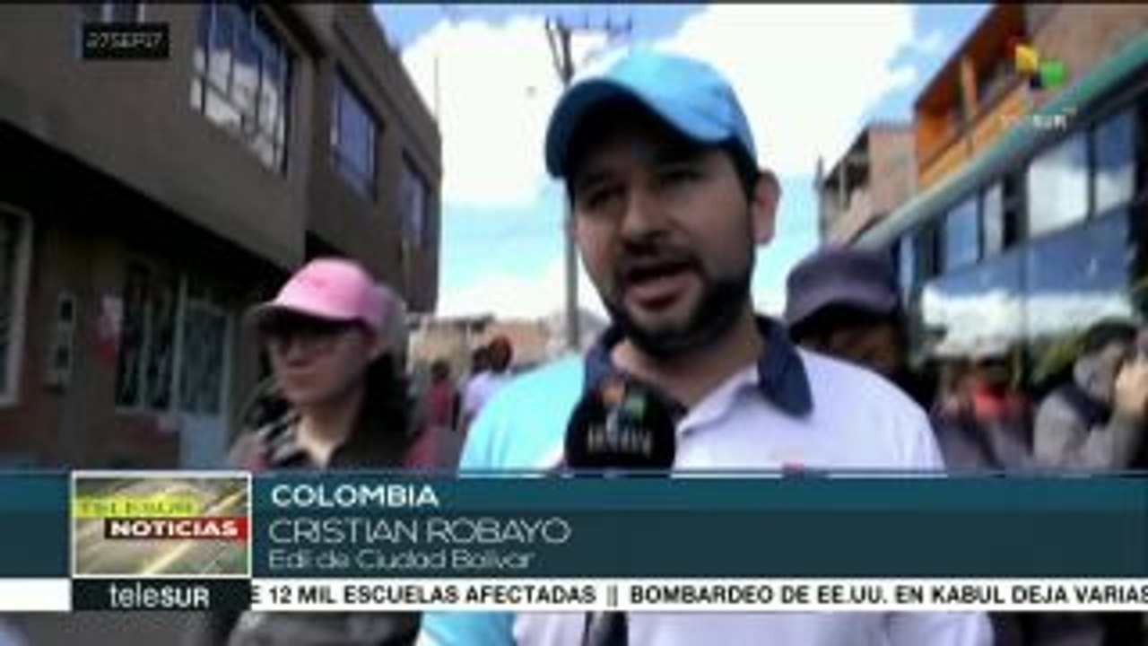 teleSUR noticias. Colombia: reprimen a pobladores del sur de Bogotá