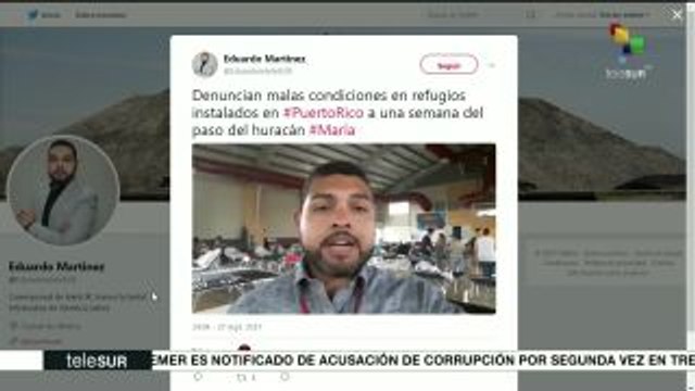 Puerto Rico: damnificados denuncian malas condiciones en refugios