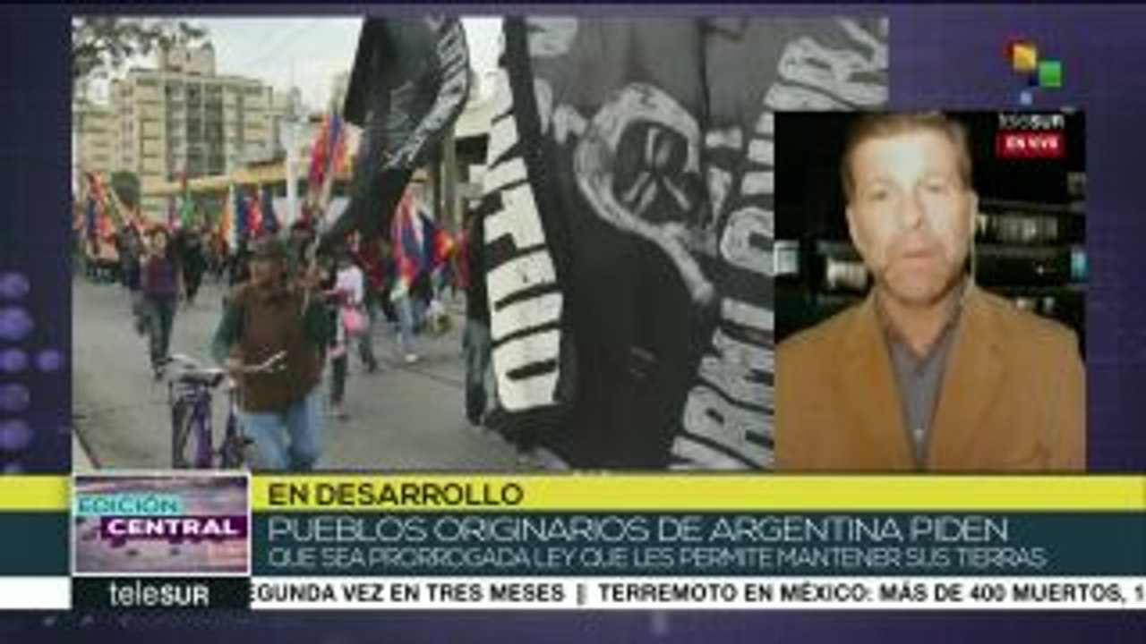 Pueblos originarios argentinos marchan en defensa de sus tierras