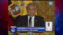 Legisladores de Alianza Pais se reunieron con el presidente Lenin Moreno