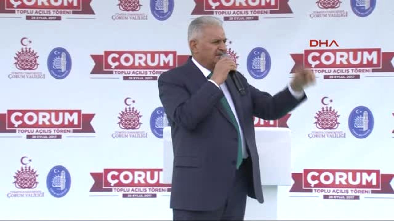 Çorum Başbakan Yıldırım Toplu Açılış Töreninde Konuştu -2
