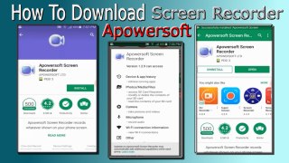 How To Download Apowersoft Screen Recorder in Android Mobile Hindi/Urdu Akmal Pardasi