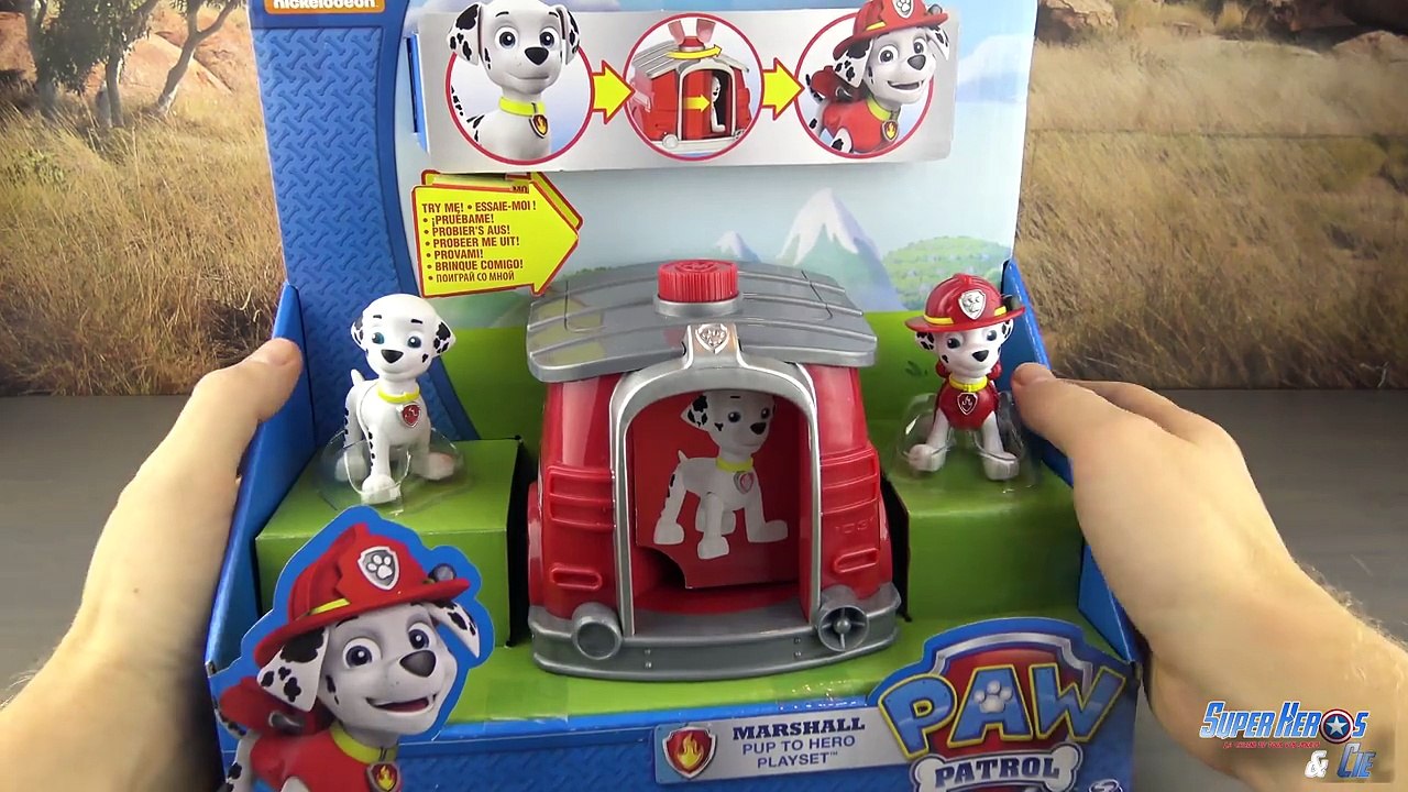 Pat Patrouille Marcus Niche Magique Chiot Pup To Hero Jouet Toy Review Patrulla Canina Juguetes