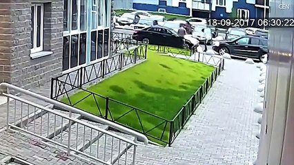 Pranksters played a joke on a friend by covering his entire car with sanitary pads.