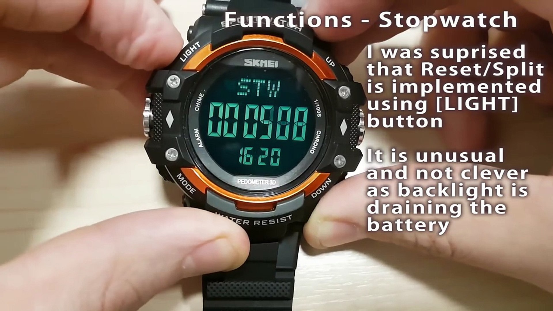 skmei 1180 setting instructions