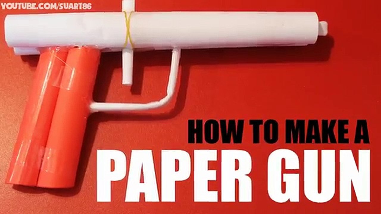 How to make a Paper Gun that Shoots - With Trigger