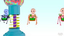 Learn colors Gumballs Finger family song 3D Baby - Teach colours for kids children Toddlers