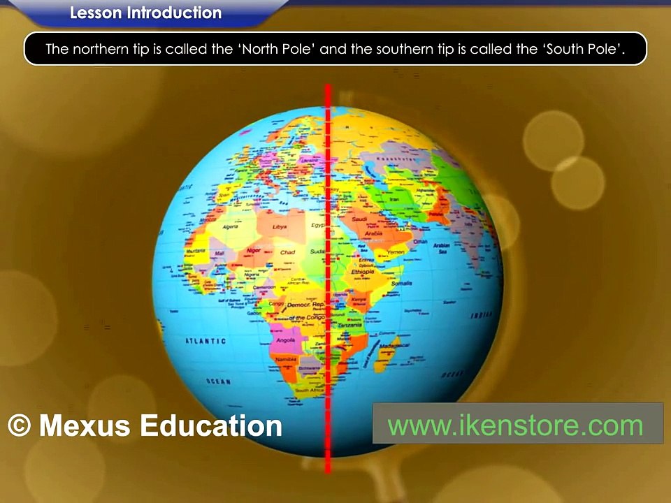 Planet Earth Globe Animation - Latitudes,longitudes, Continents And Oceans