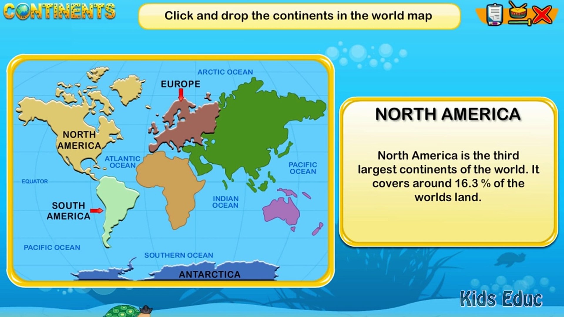 7 Continents Geography For Kids The Formation Of Continents Educational Cartoons Video Dailymotion
