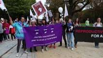 Bruxelles: manifestation en faveur du droit à l'avortement