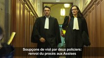 Soupçons de viol par 2 policiers: renvoi du procès aux Assises