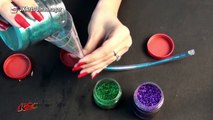 WATER BRACELETS / DIY LIQUID GLITTER BRACELETS | How to make | JK Arts 1035