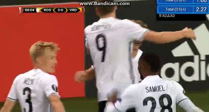 Vegar Eggen Hedenstad Goal HD - Rosenborg BK 3-0 FK Vardar 28.09.2017