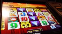 BIG WIN! 100 Lions Slot Machine-3 Bonuses @ $2.00 Bet