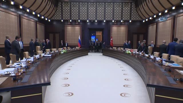 Cumhurbaşkanı Erdoğan ve Putin Heyetlerarası Görüşmede Bir Araya Geldi