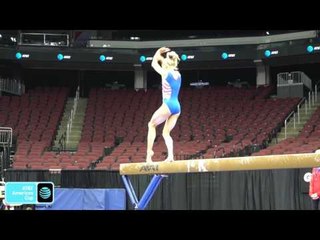 Riley McCusker - Balance Beam - 2017 AT&T American Cup - Podium Training