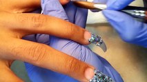 Wild Self Make Glitter Tips, Acrylic Nails Set.