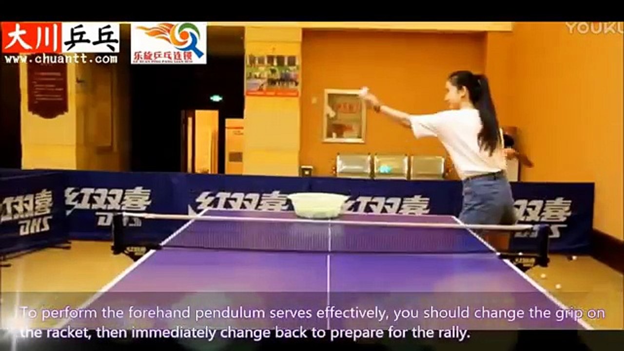 Table Tennis Tutorial: Forehand Pendulum Serve