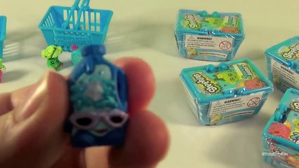 Opening CUTE Shopkins Season 1 Mystery Blind Boxes Grocery Shopping Baskets! by Bins Toy Bin