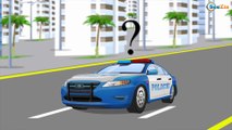 Voiture de Police pour bébés - Dessin animé pour les enfants - Vidéo Éducative de Voitures!